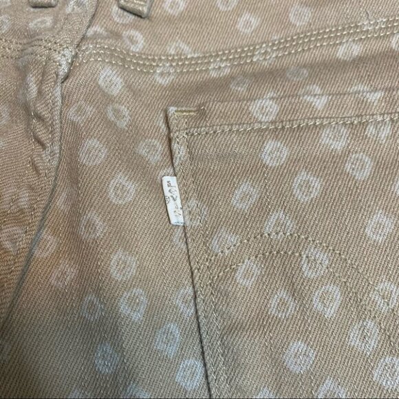 Levi’s Brown Printed Shorts Size 10 - Picture 6 of 10